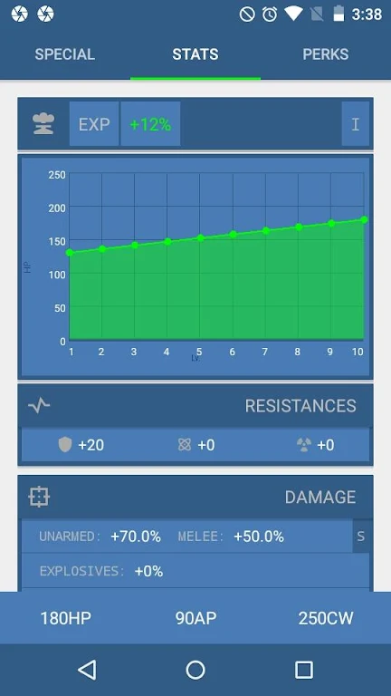 StatMan - FO4 Build Planner Ảnh chụp màn hình 1