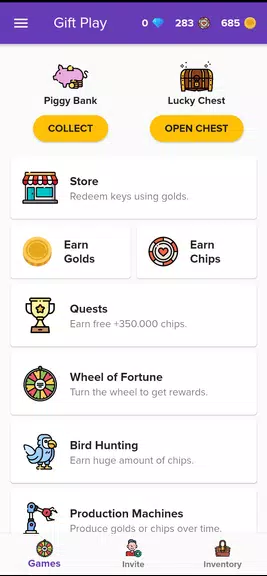 Gift Play - Earn Game Codes ภาพหน้าจอ 0