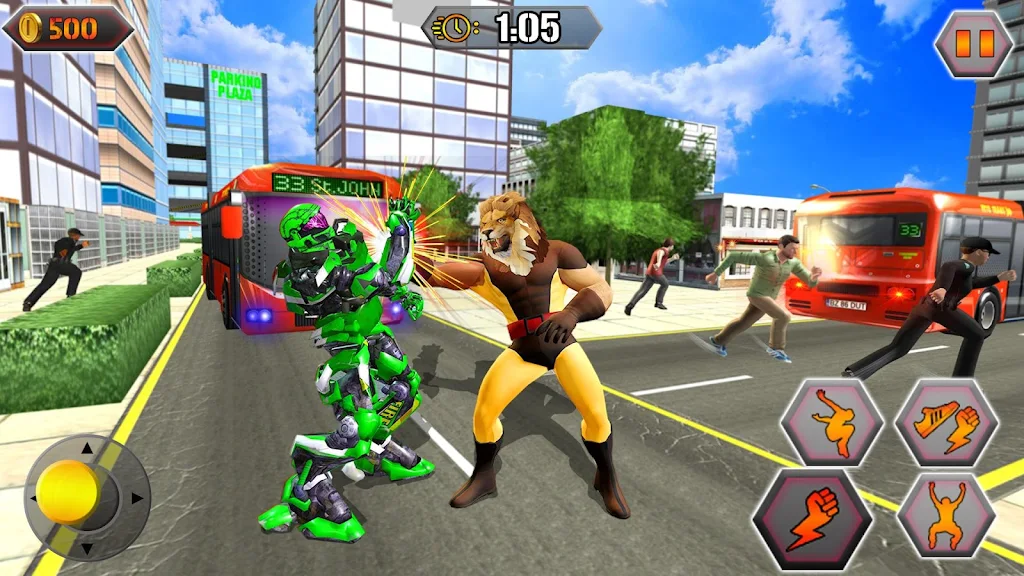 Schermata Scary Lion Crime City Attack 2