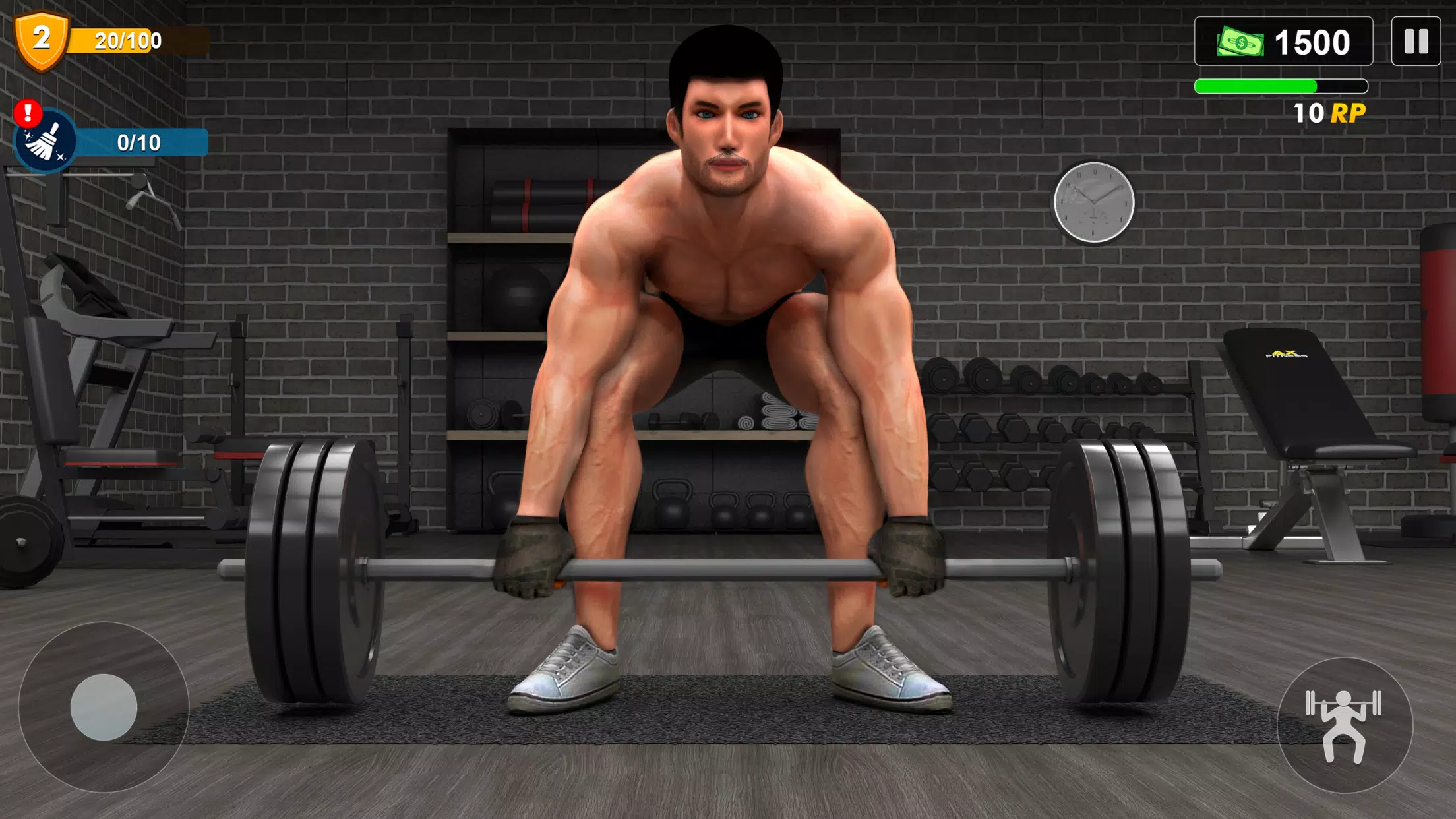 Workout Gym Simulator Game 24 Captura de tela 0