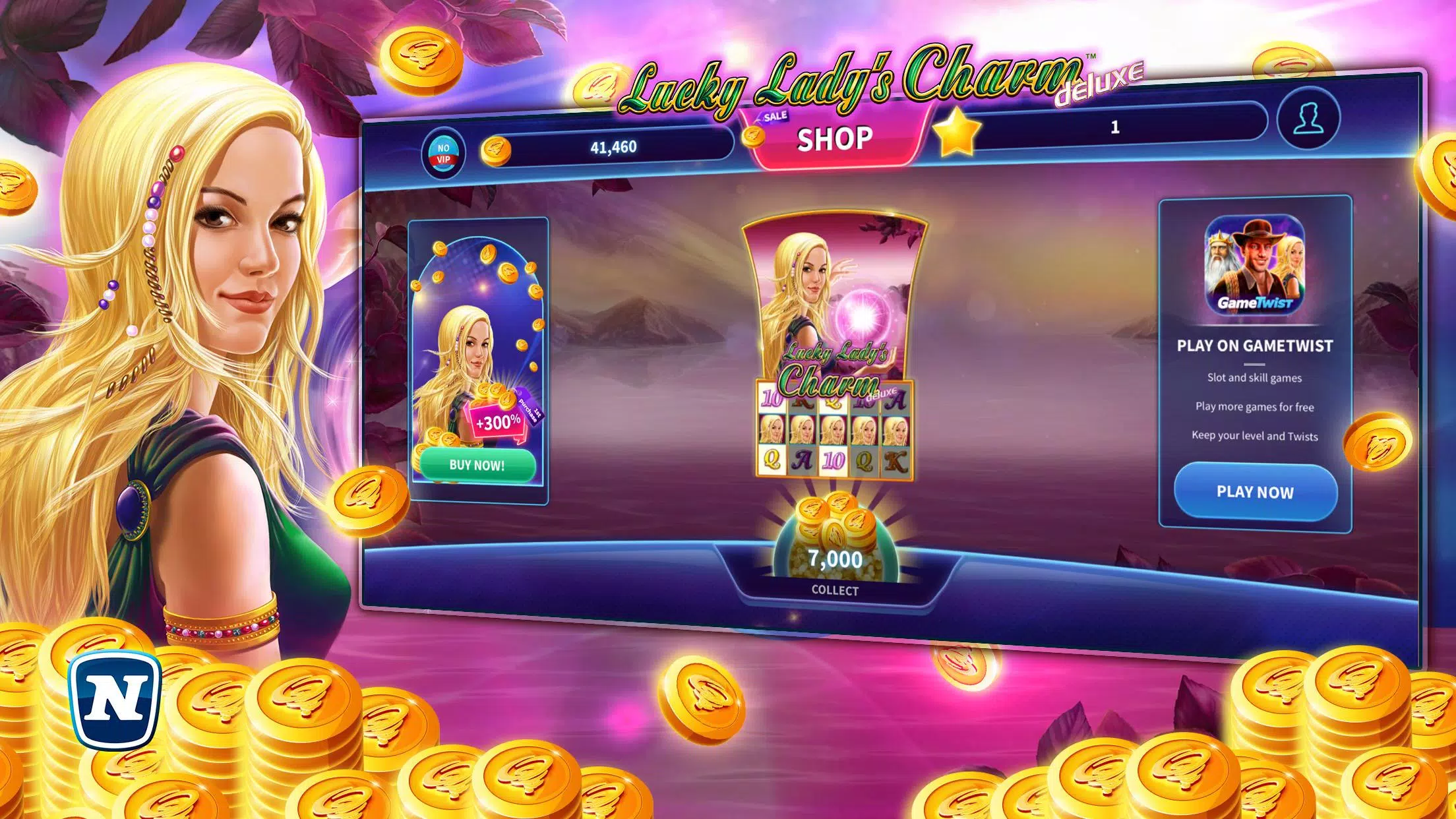 Lucky Lady’s Charm Deluxe Slot Screenshot 1