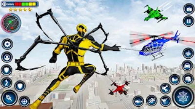 Spider Rope Hero - Crime Game ဖန်သားပြင်ဓာတ်ပုံ 1