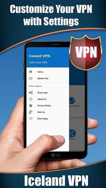 Iceland VPN ภาพหน้าจอ 1