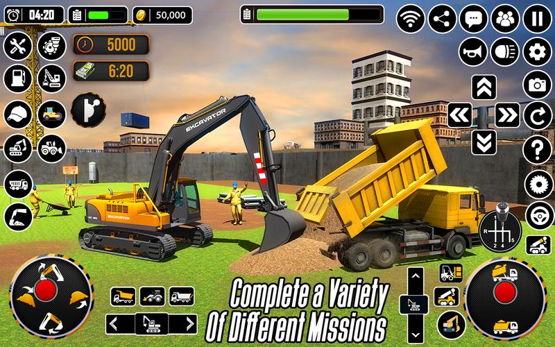 City Heavy Excavator Crane 3D स्क्रीनशॉट 1