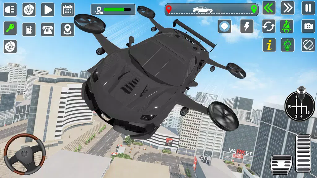 Flying Car Games Car Flight 3D Screenshot 2