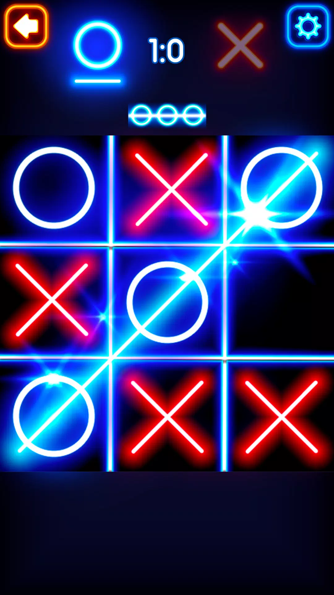 Tic Tac Toe Glow: 2 Players Screenshot 1