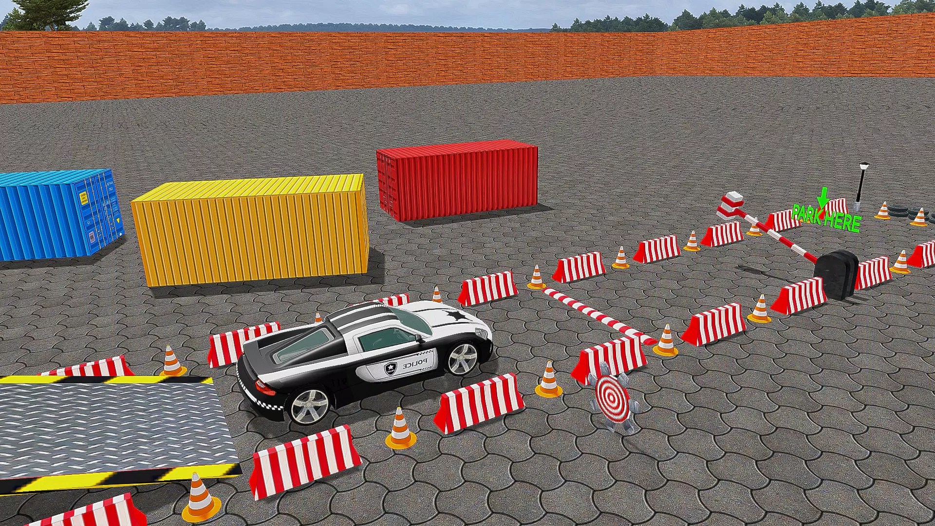 Police Car Parking Car Game 3D Schermafbeelding 2