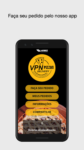 VPN Pizzas App Captura de tela 0