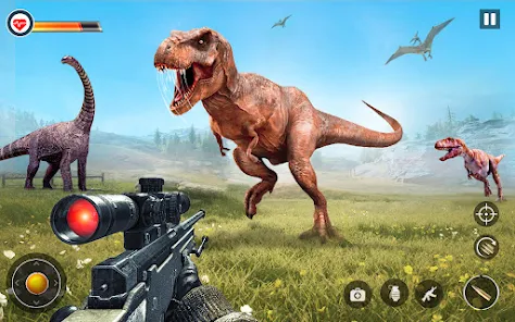 Dino Hunter Sniper 3d: Dinosaur Free FPS Shooting Ảnh chụp màn hình 1