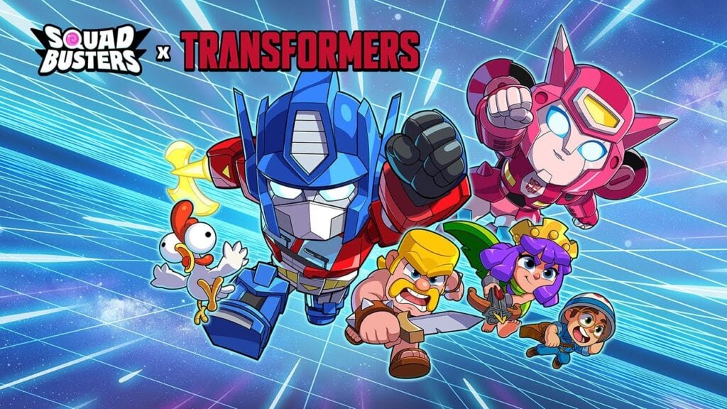 Accrochez des Autobots et des Tanks impressionnants dans le crossover Squad Busters x Transformers !