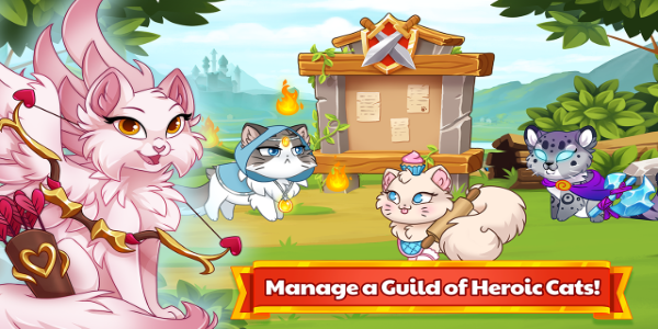 Castle Cats - Idle Hero RPG Ảnh chụp màn hình 0