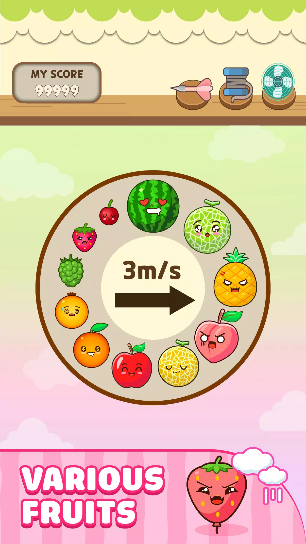 Schermata Melon Balloon: Fruit Merge 3