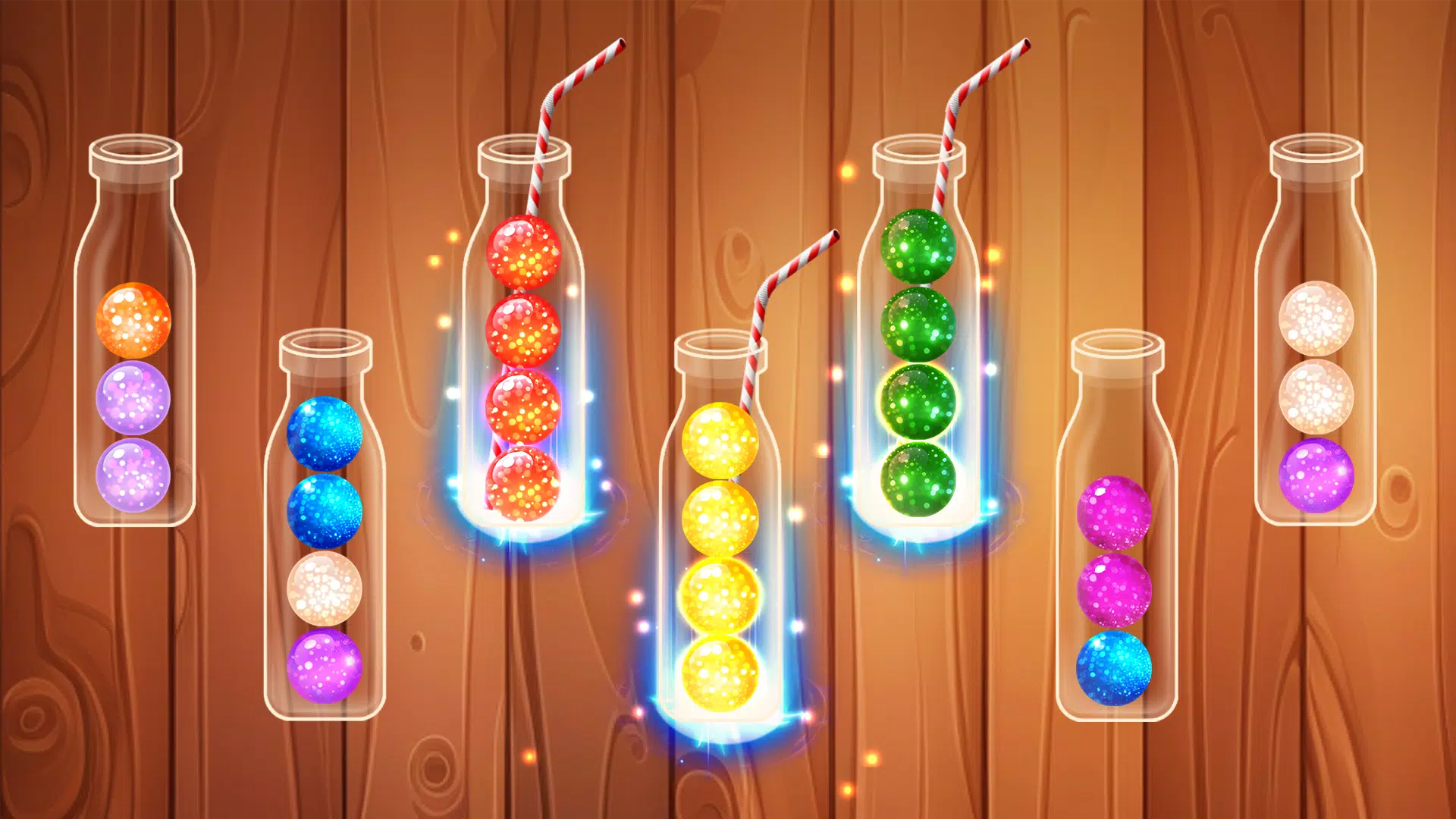 Color Ball Sort Wooden Puzzle Screenshot 0