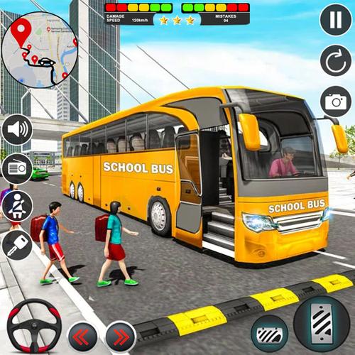 School Bus Simulator Bus Games Ekran Görüntüsü 0