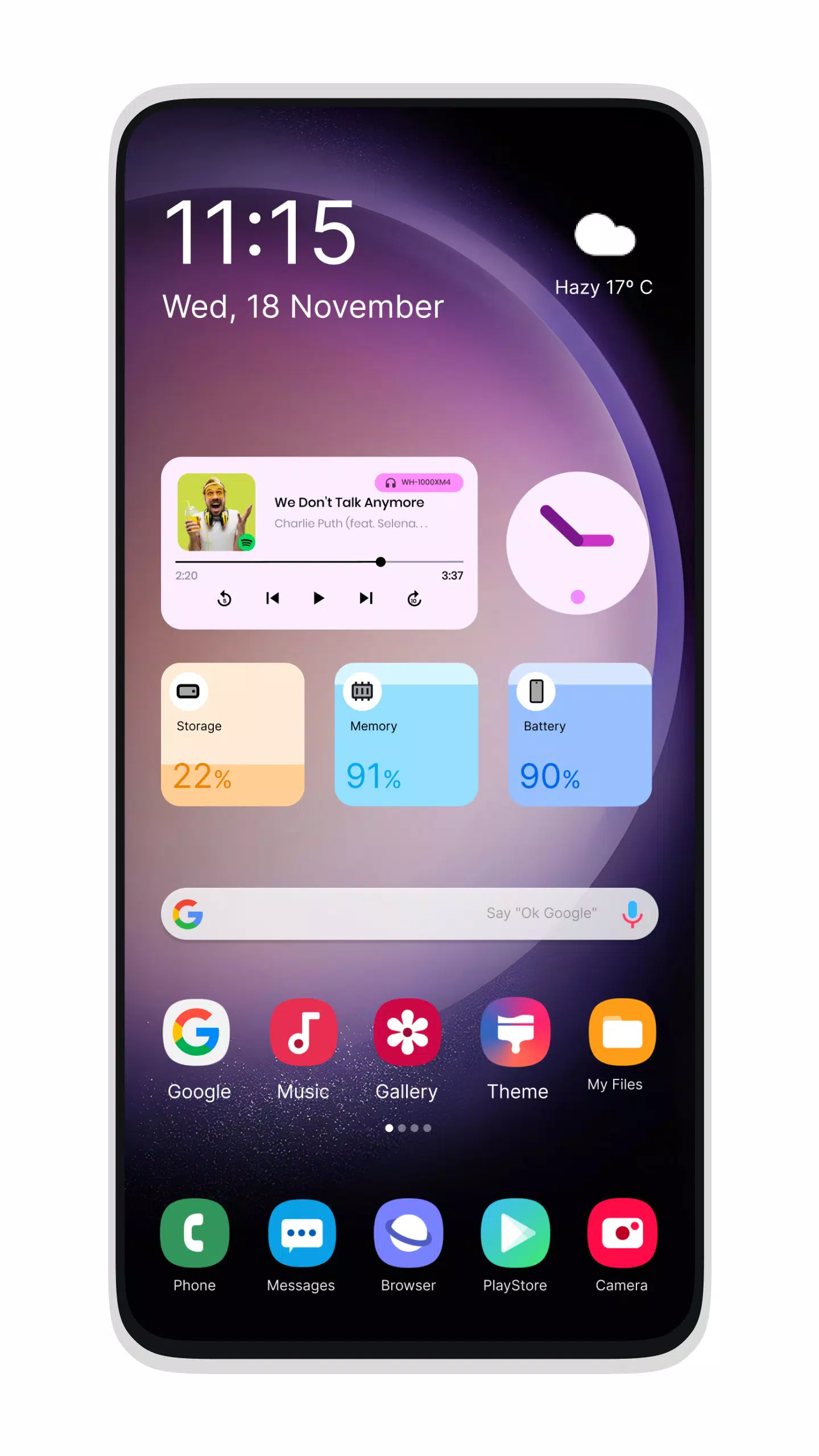 Schermata Galaxy S24 Style Launcher 0