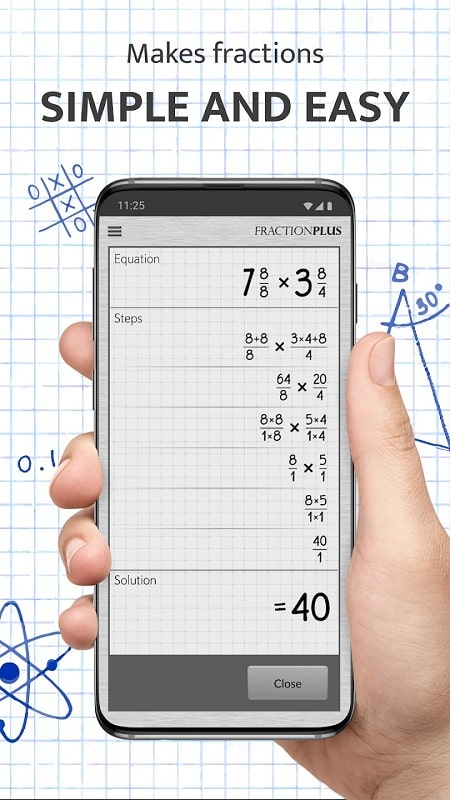 Fraction Calculator Plus স্ক্রিনশট 1