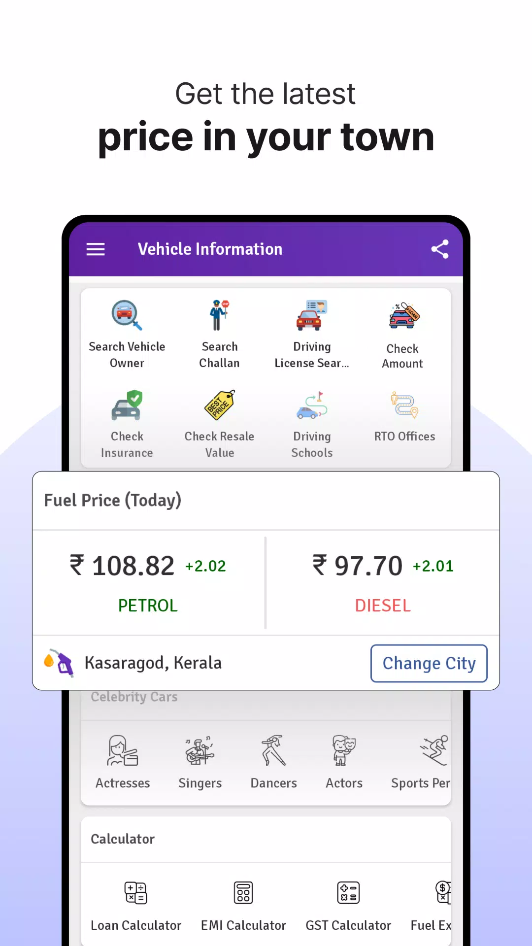 RTO Vehicle Info App, Challan应用截图第0张