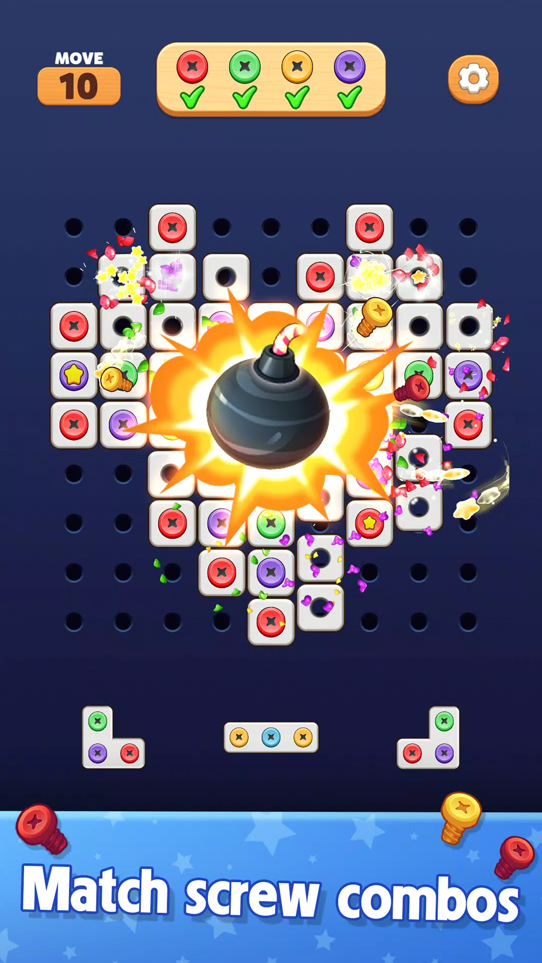 Screw Blast: Match The Bolts Ảnh chụp màn hình 3