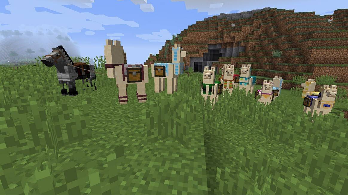Lamas in Minecraft