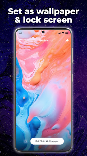 4D Wallpaper Fluid Simulation Ekran Görüntüsü 1