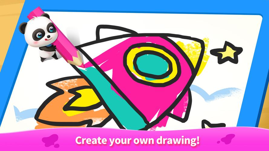 Little Panda's Kids Coloring Ekran Görüntüsü 3