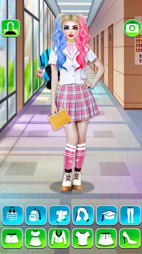 College Girls Fashion Dress Up 스크린샷 2