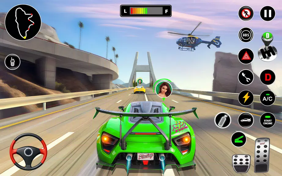 Schermata Racing in Highway Car 3D Games 0