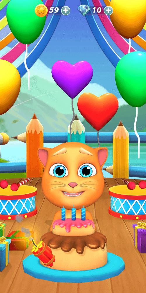 Virtual Pet Tommy - Cat Game Captura de tela 0