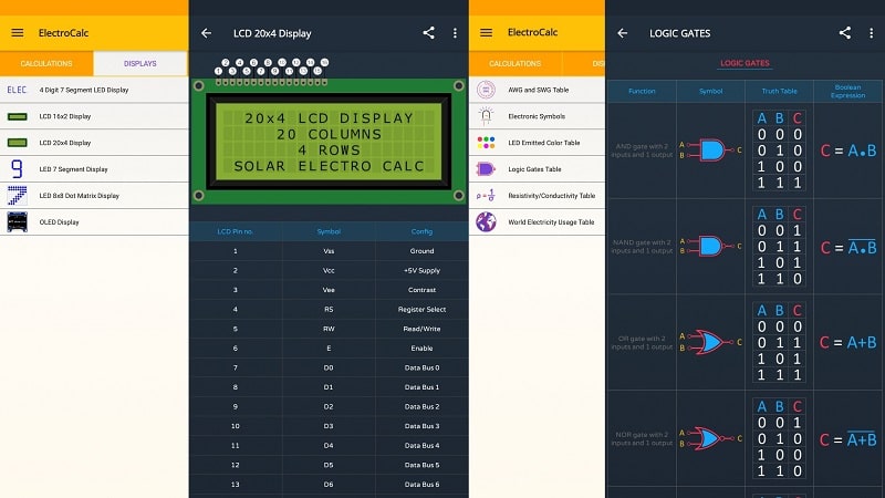 ElectroCalc Screenshot 2