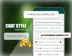 Chat Style - Fonts Keyboard Captura de tela 3