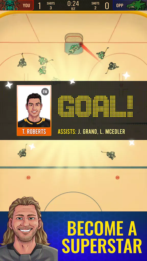 Superstar Hockey ภาพหน้าจอ 2