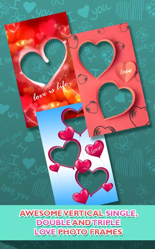 Love Photo frames Collage Ekran Görüntüsü 2