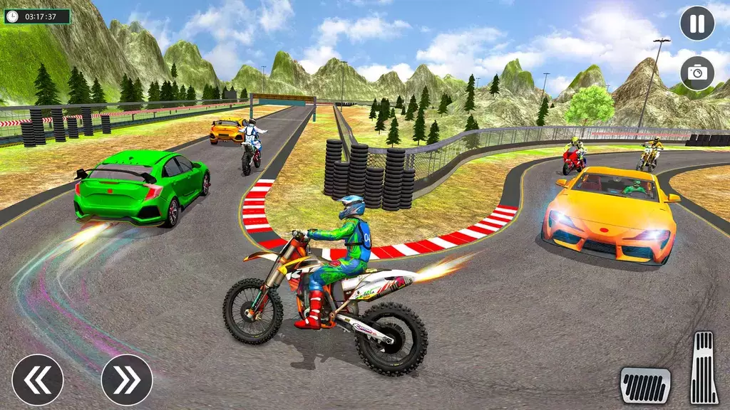 Sports Car vs Bike Racing 스크린샷 2