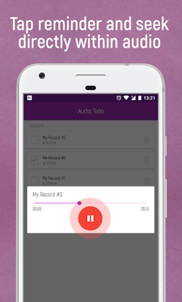 Audio To-Do ภาพหน้าจอ 1