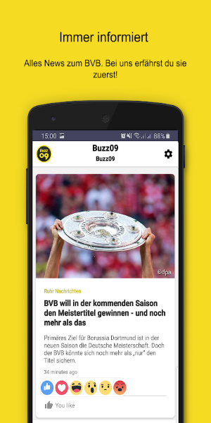 Buzz09–die schwarz-gelben News 스크린샷 0