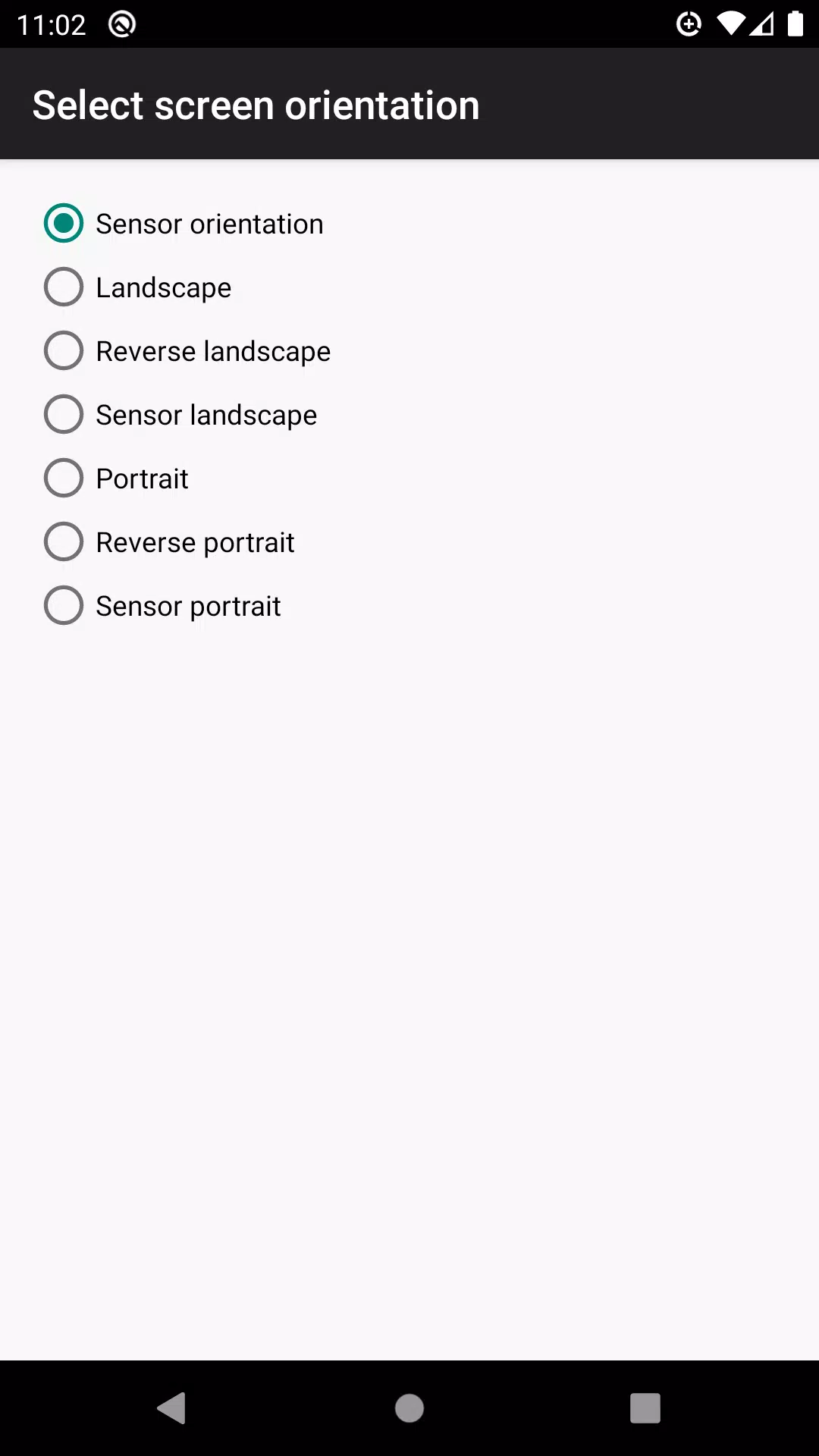 control screen rotation Ảnh chụp màn hình 3
