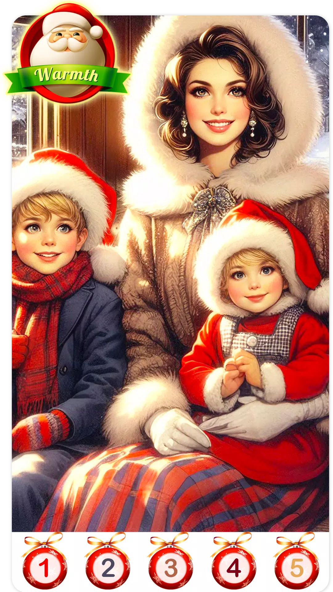 Christmas Santa Family Color Ekran Görüntüsü 3