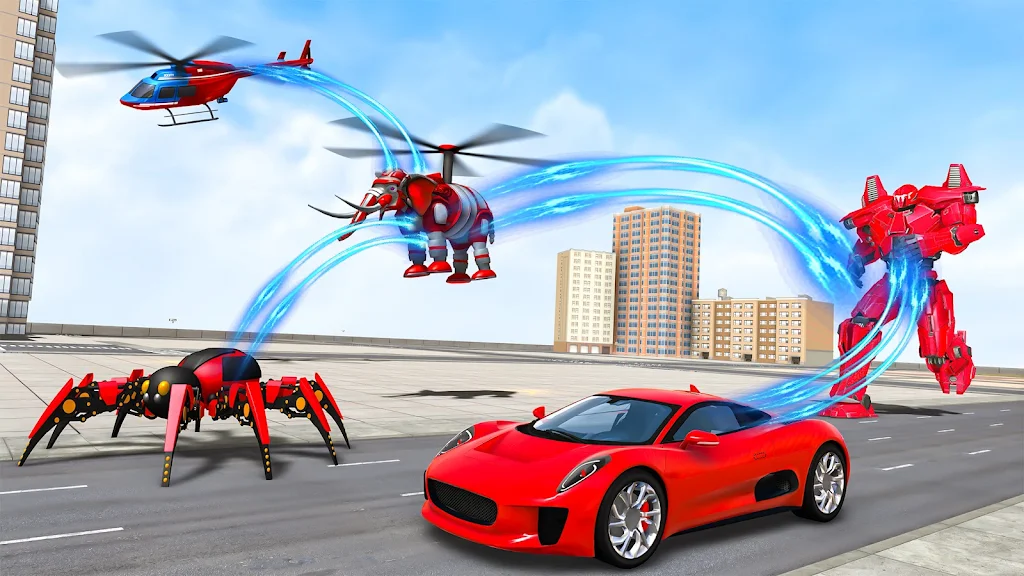 Spider Robot Games: Robot Car Schermafbeelding 2