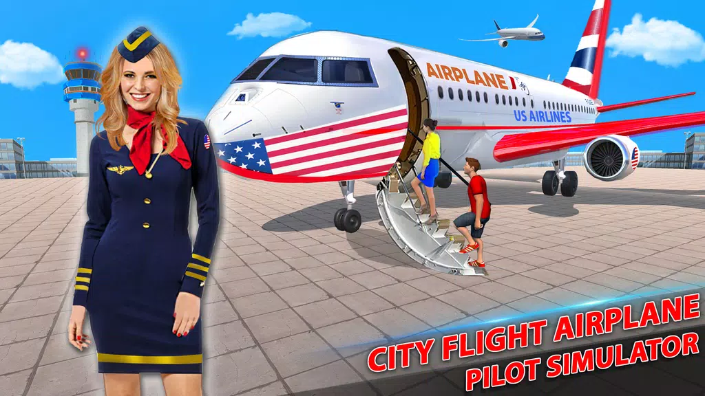 US Pilot Flight: Plane Games Screenshot 1