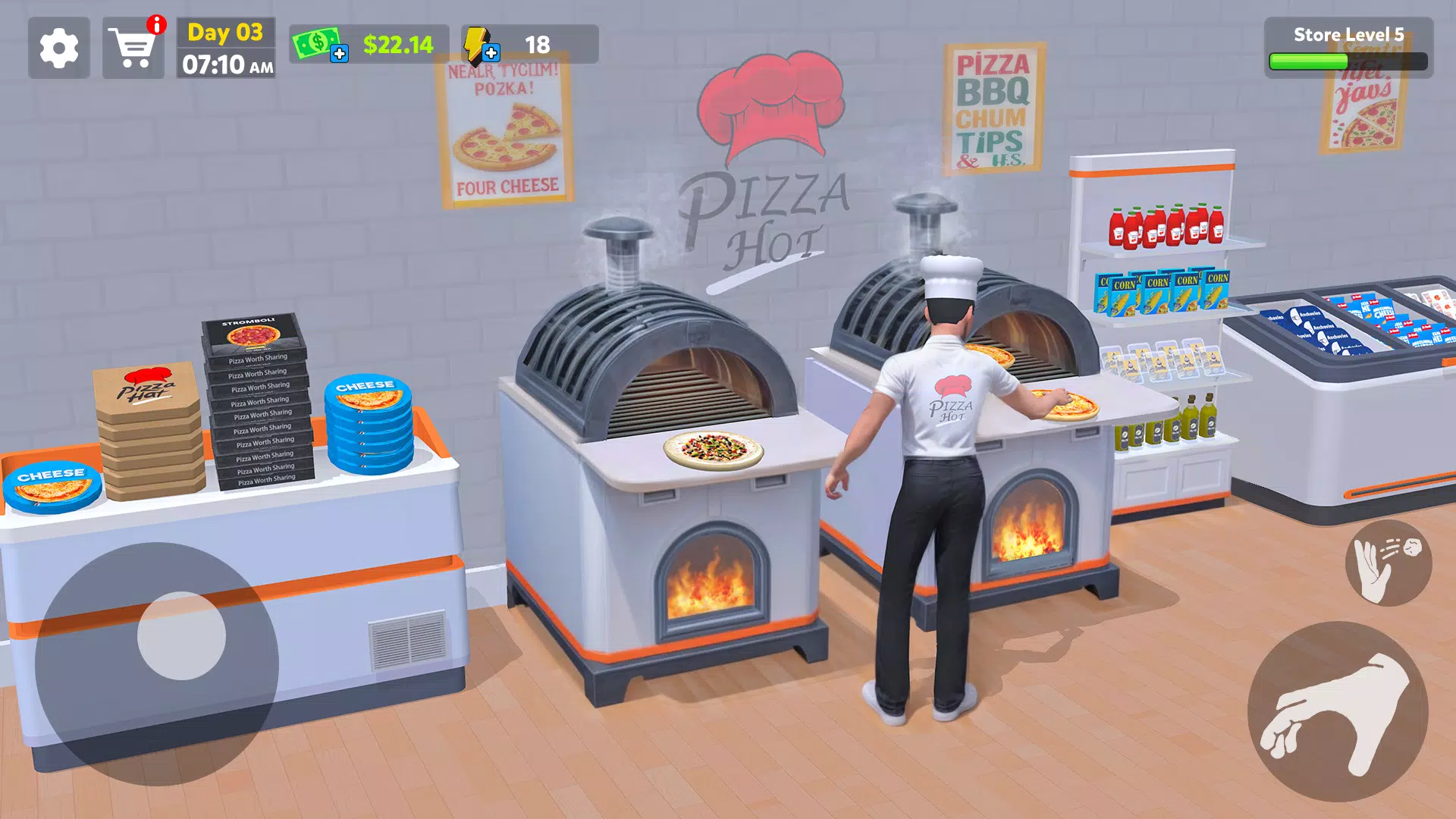 Pizza Shop Simulator 3D Скриншот 1