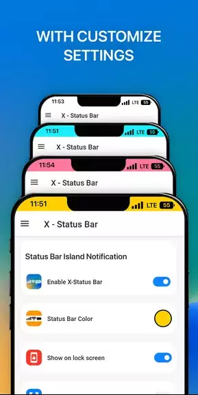 iCenter iOS 16: X - Status Bar应用截图第0张