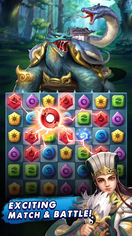 Three Kingdoms & Puzzles: Matc Ekran Görüntüsü 0