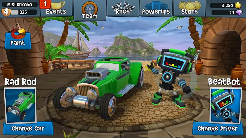 Beach Buggy Racing 2 Mod Capture d'écran 2