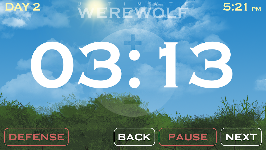 Ultimate Werewolf Timer ဖန်သားပြင်ဓာတ်ပုံ 0