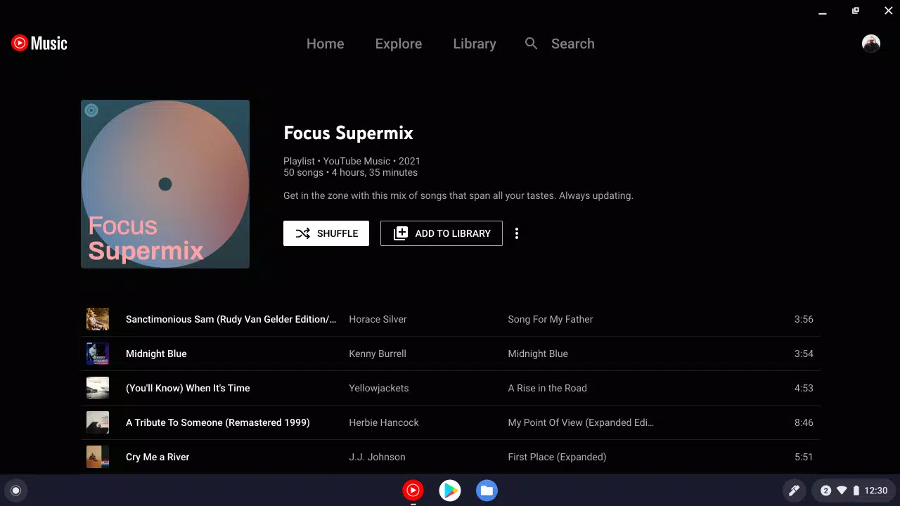 YouTube Music for Chromebook Ảnh chụp màn hình 2