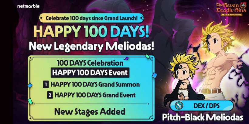 Idle Adventure: Novo Meliodas junta-se à celebração dos 100 dias