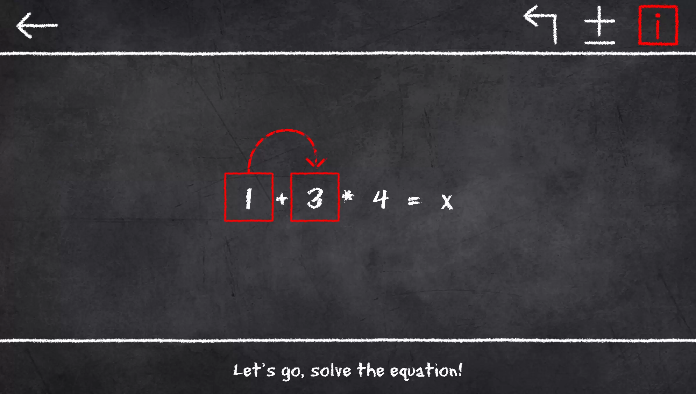 x=1: Learn to solve equations Captura de tela 1