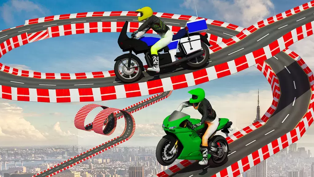 Stunt Bike Race Moto Drive 3D Ekran Görüntüsü 0