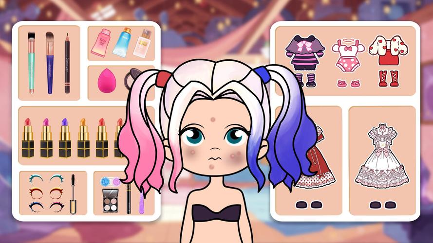 Jeu de fille:Doll maquillage Capture d'écran 1