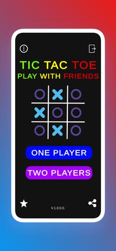 Tic Tac Toe - 2 Player Offline Schermafbeelding 0